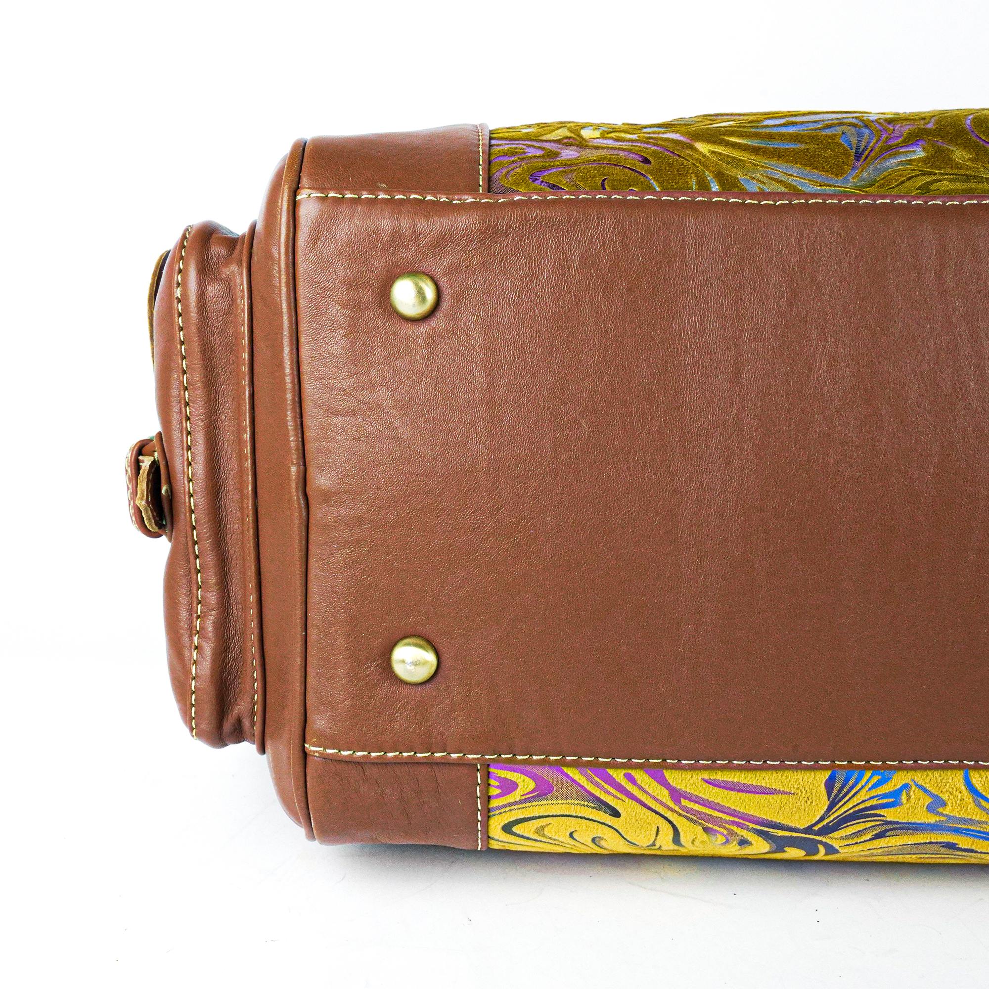 Leather Aurora Kilim Travel Bag
