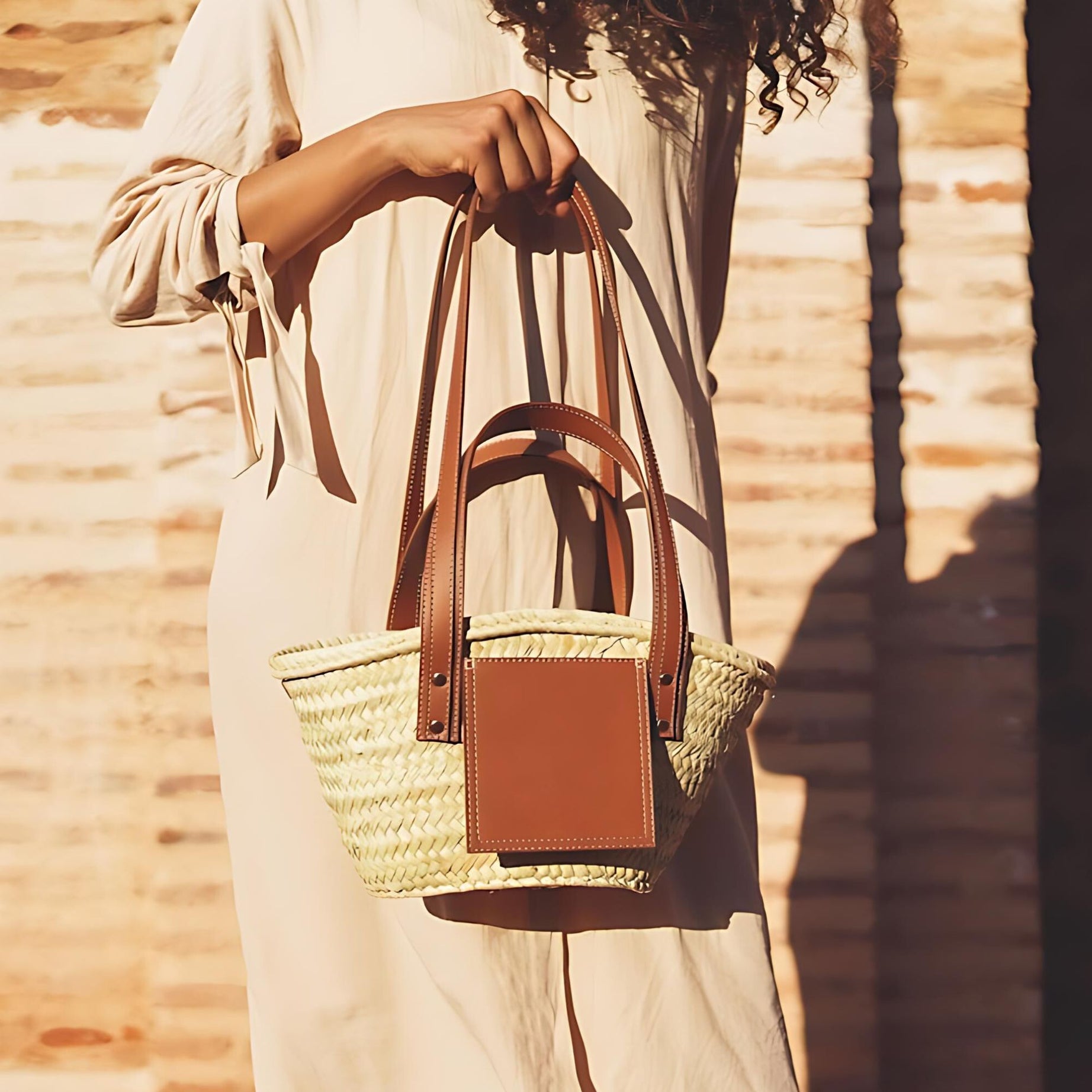 A Touch Of The Tropics, Artisan-Made Woven Palm Leaves Summer Bag