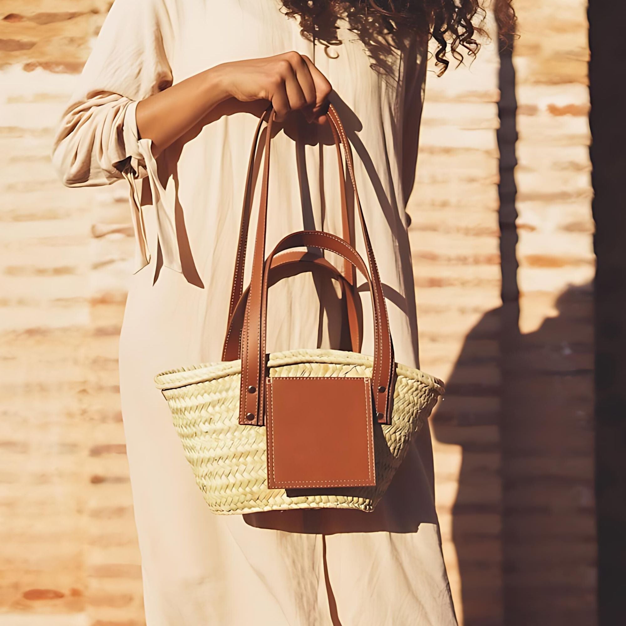 A Touch Of The Tropics, Artisan-Made Woven Palm Leaves Summer Bag