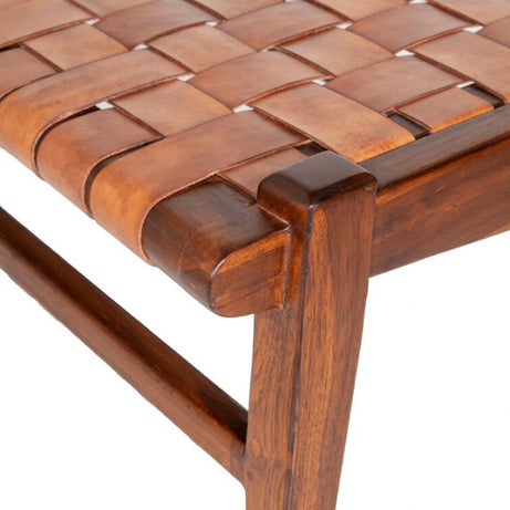 Einar Woven Leather Bench Saddle 