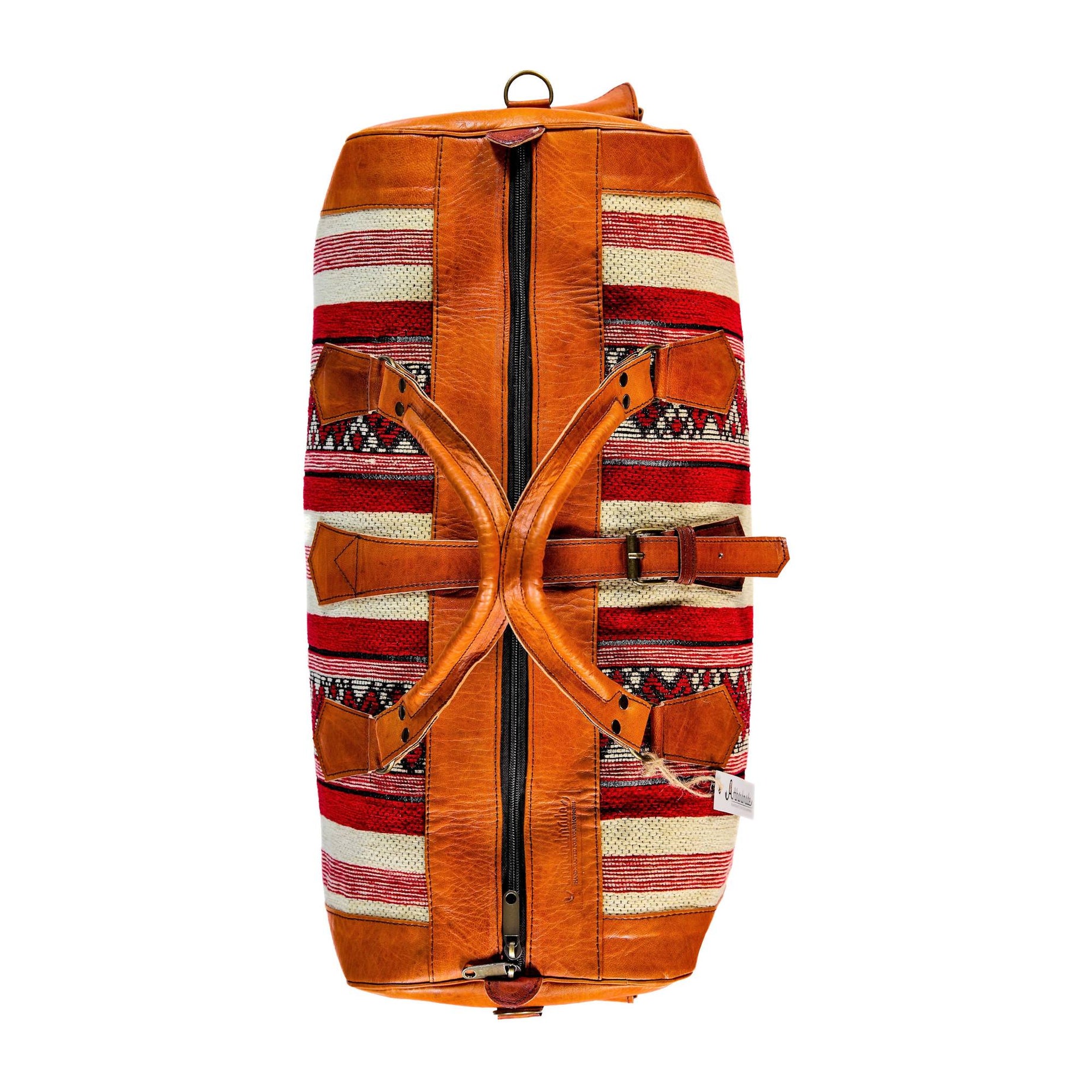Artisan Leather and Kilim Travel Duffel Bag - Havan