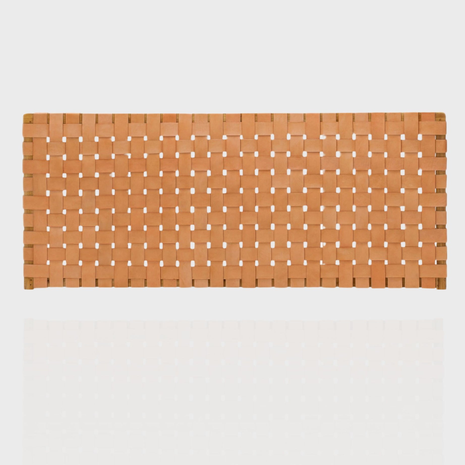 hanging leather headboard