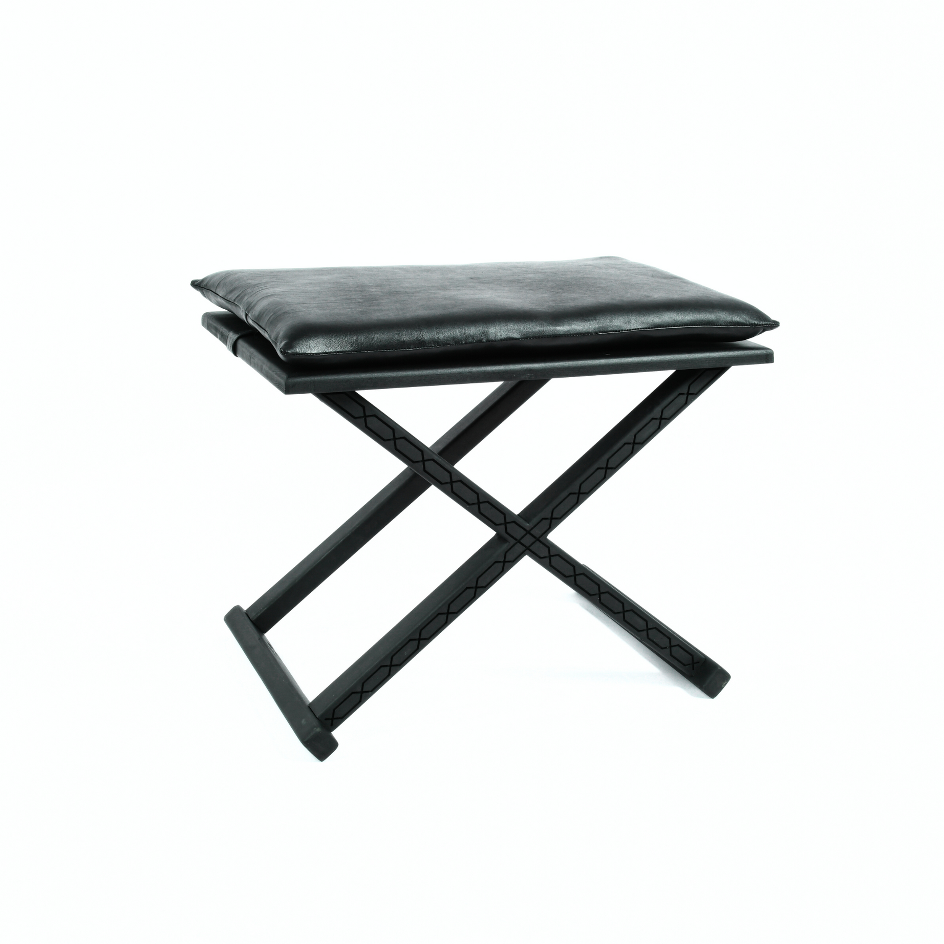 Handcrafted Black Multipurpose X Stool & CoffeeTable The Versatile 2-in-1 Solution