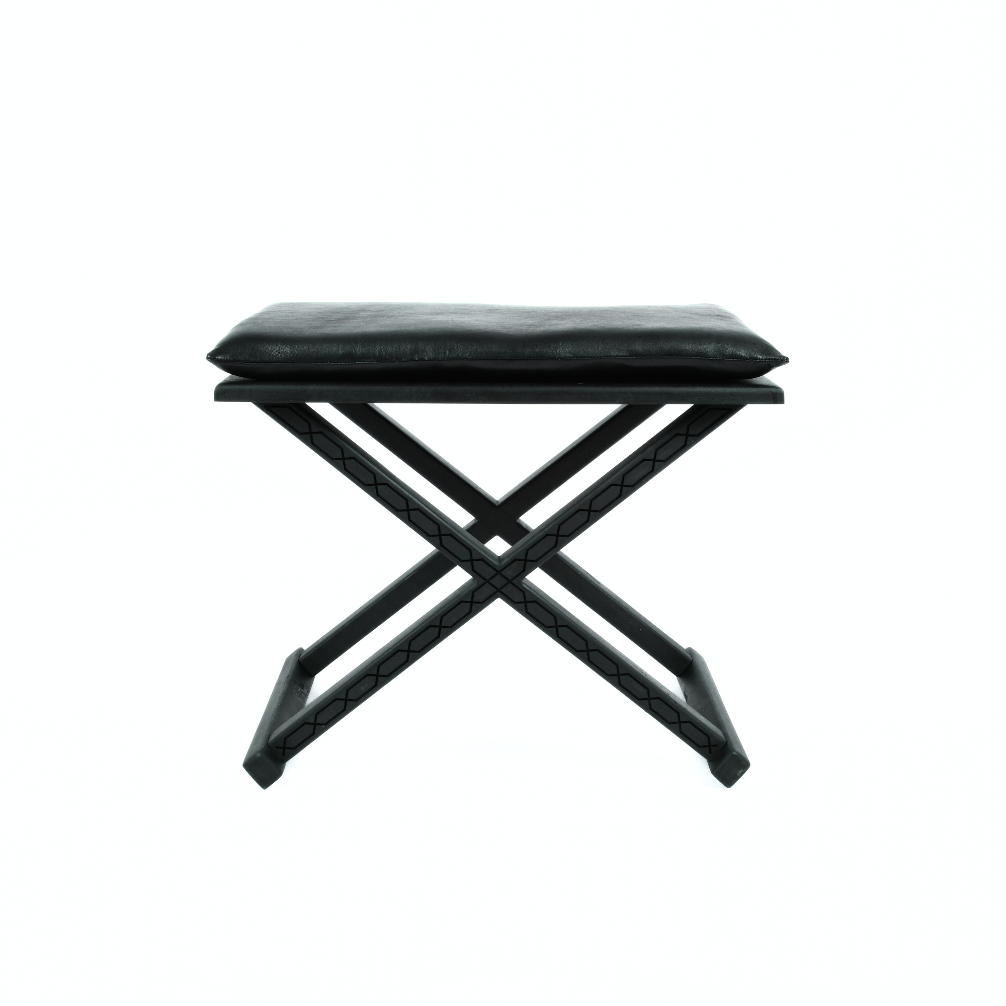 Handcrafted Black Multipurpose X Stool & CoffeeTable The Versatile 2-in-1 Solution