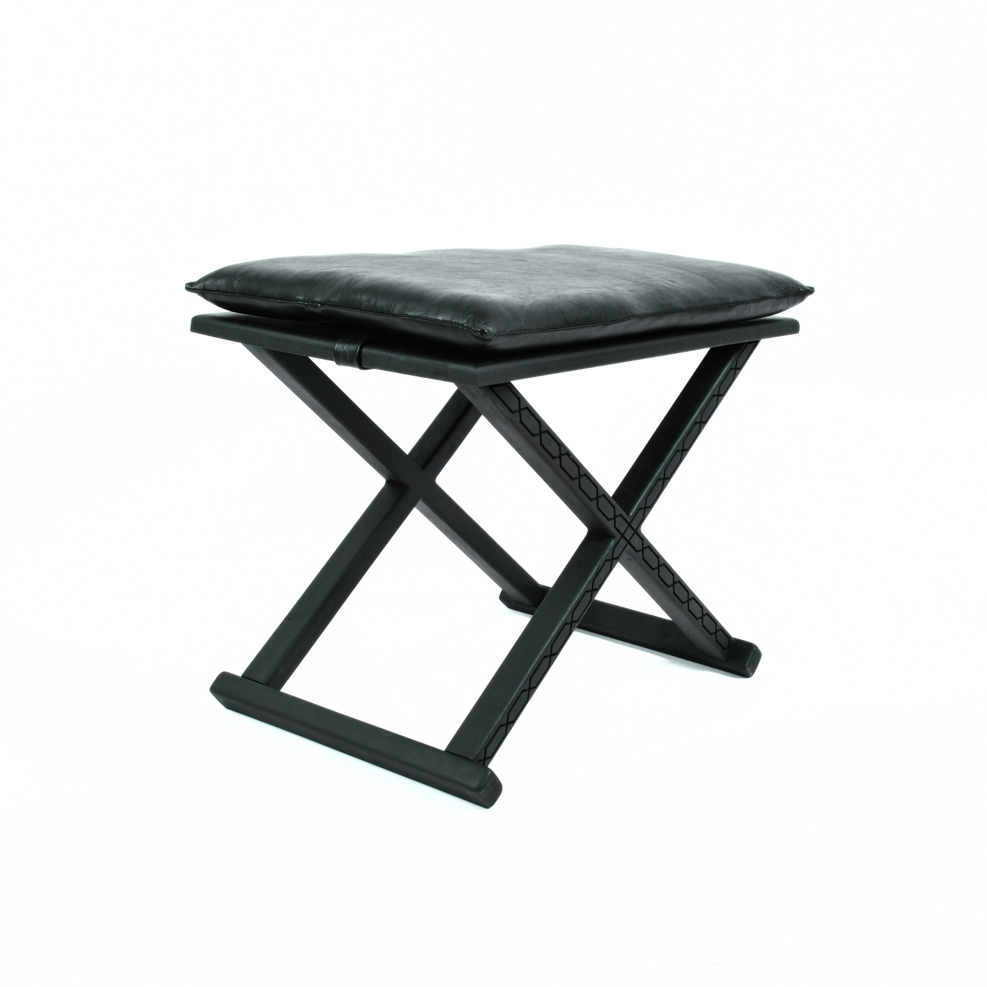 Handcrafted Black Multipurpose X Stool & CoffeeTable The Versatile 2-in-1 Solution