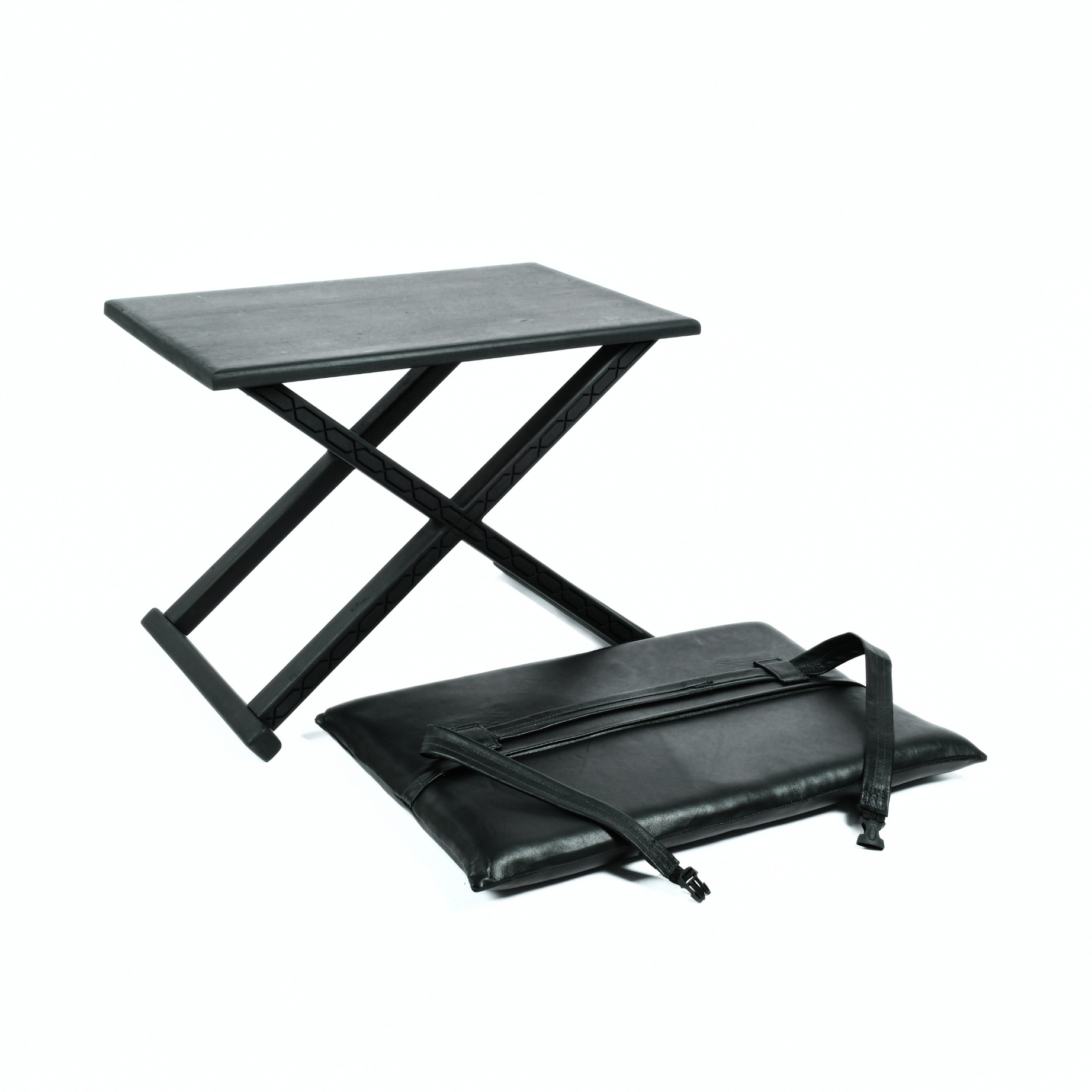 Handcrafted Black Multipurpose X Stool & CoffeeTable The Versatile 2-in-1 Solution