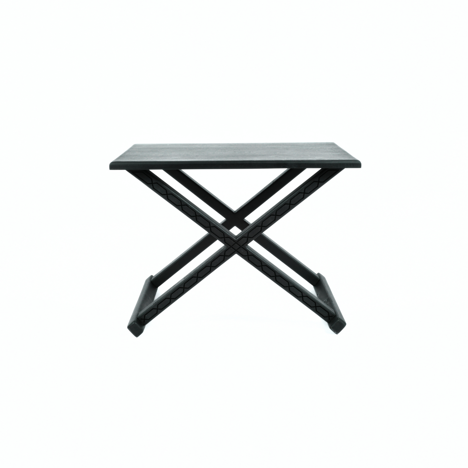 Handcrafted Black Multipurpose X Stool & CoffeeTable The Versatile 2-in-1 Solution