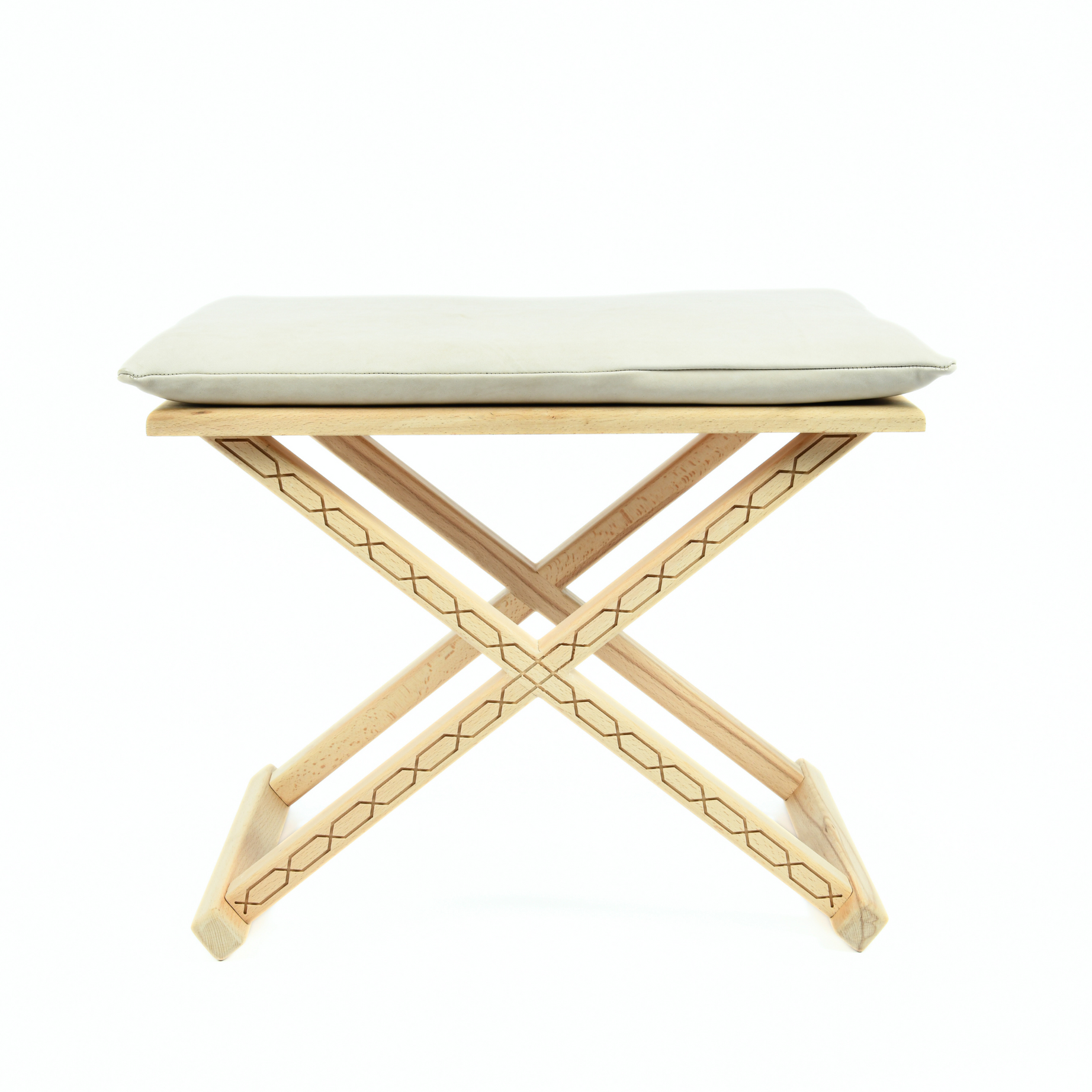 Handcrafted Natural Wood and Leather Multipurpose X Stool & CoffeeTable The Versatile 2-in-1 Solution
