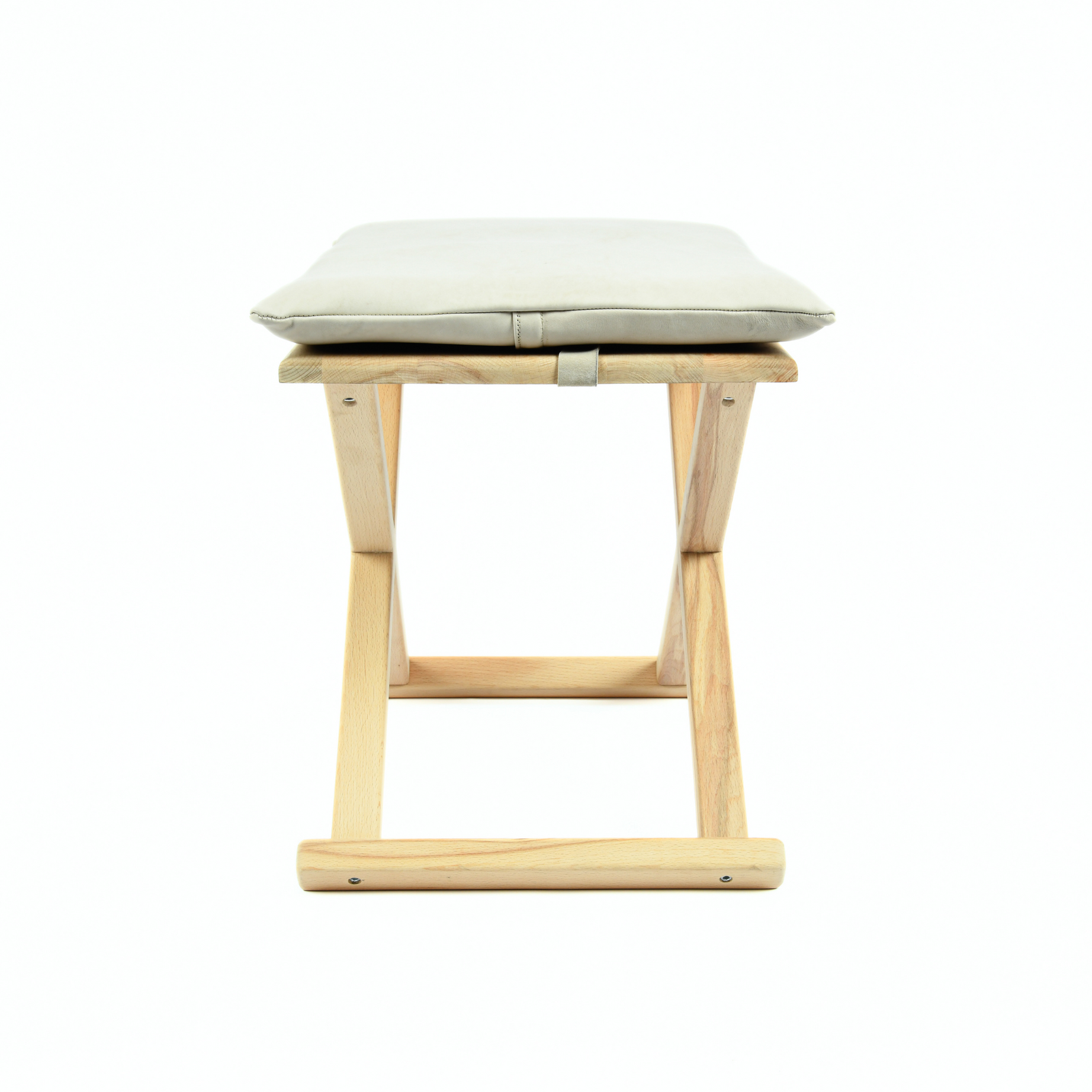 Handcrafted Natural Wood and Leather Multipurpose X Stool & CoffeeTable The Versatile 2-in-1 Solution