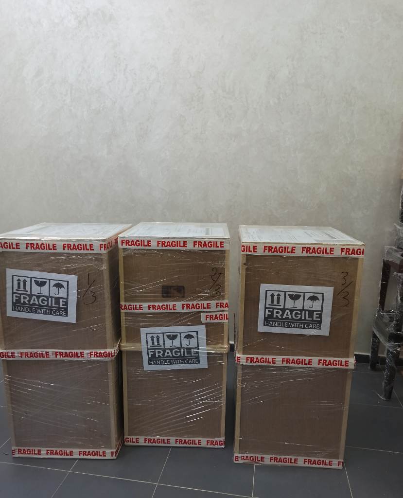 Leather Woven Strap Counter Stool - Natural Teak Wood With Beige Leather