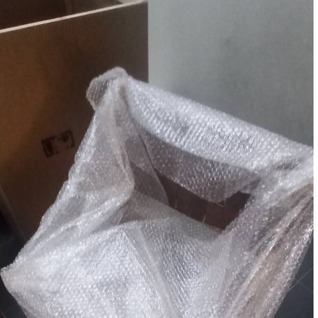 Leather Woven Strap Counter Stool - Natural Teak Wood With Beige Leather