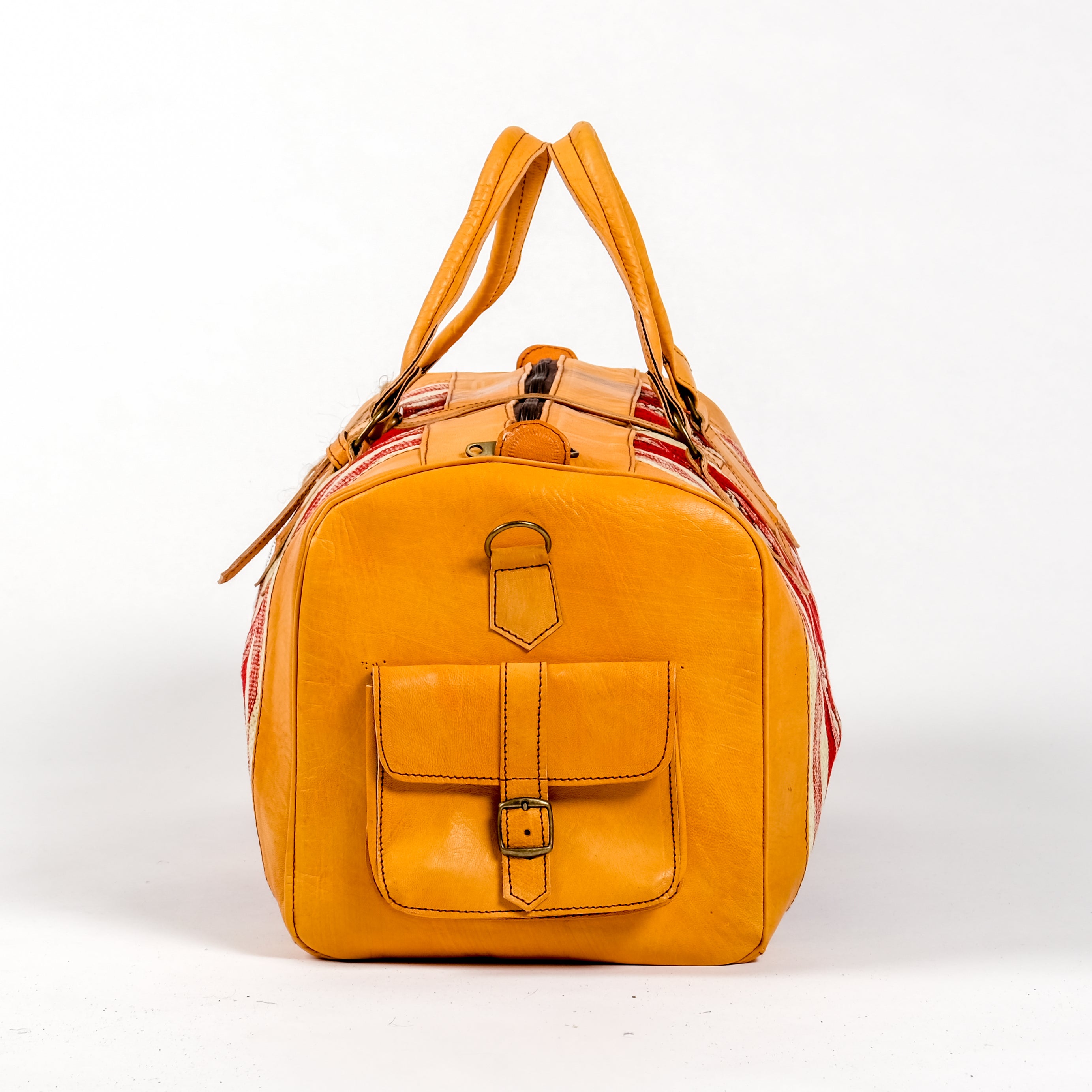 Handmade Leather Kilim Bag - artihandmade